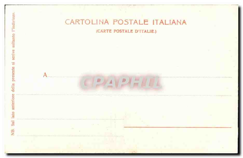 Italie Italie CPA Genova S MAtteo — Rückseite