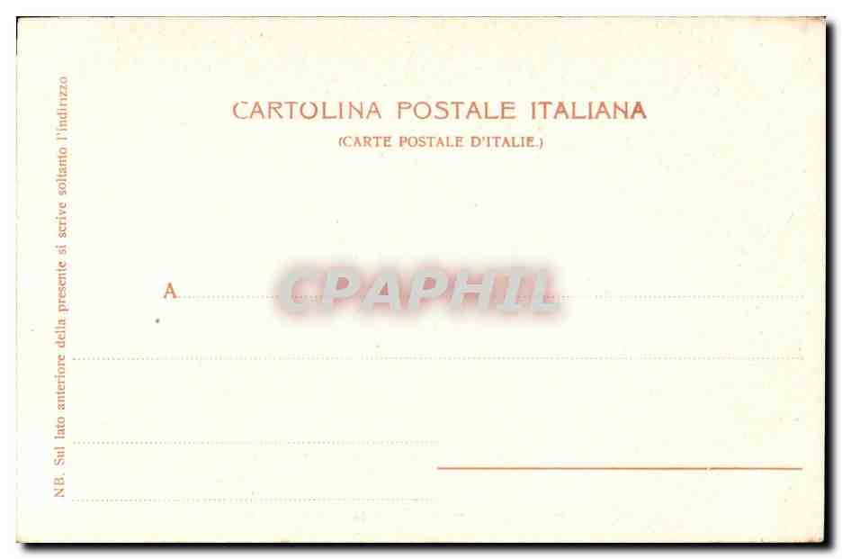 Italie Italie CPA Genova Interno di S LORenzo — Rückseite