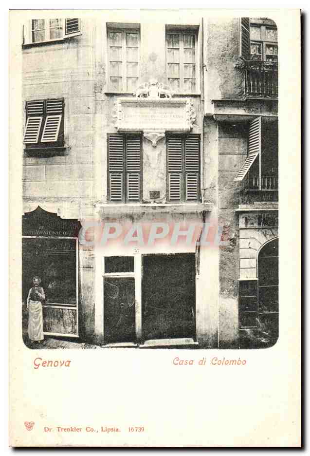 Italie Italie CPA Genova Casa di Colombo