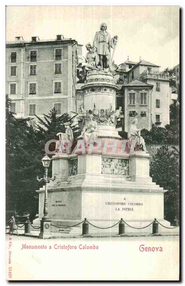 Italie Italie CPA Genova Monumento a Cristoforo Colombo (Colomb)