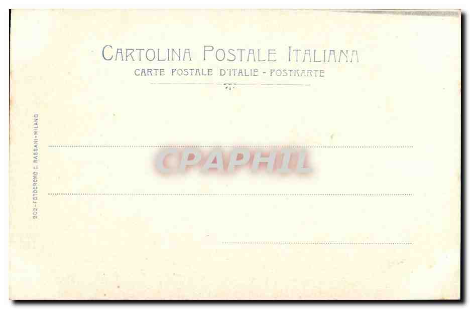 Italie Italie CPA Genova Ponte di Carignano — Rückseite