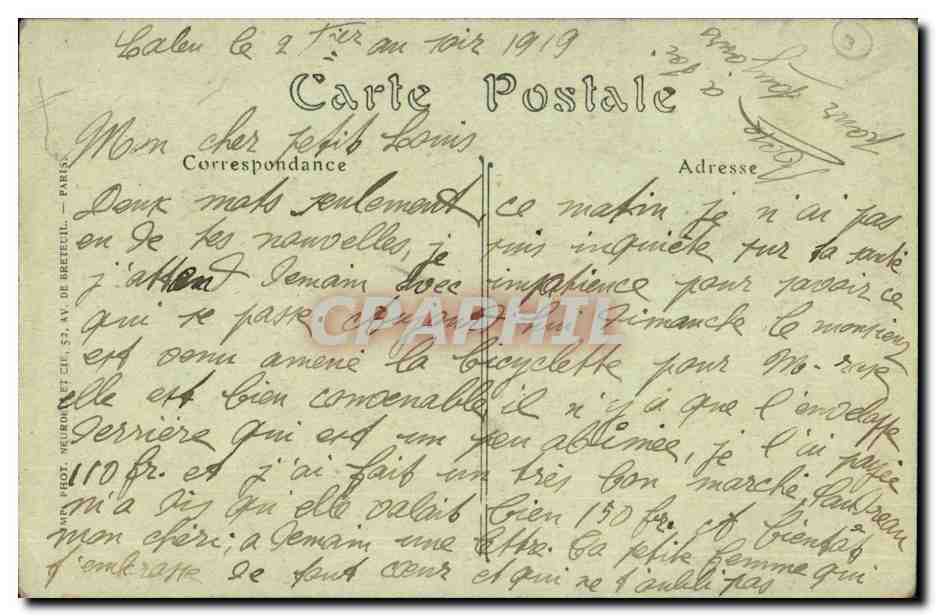Saint Hilaire Saint Florent CPA Le chateau — Rückseite