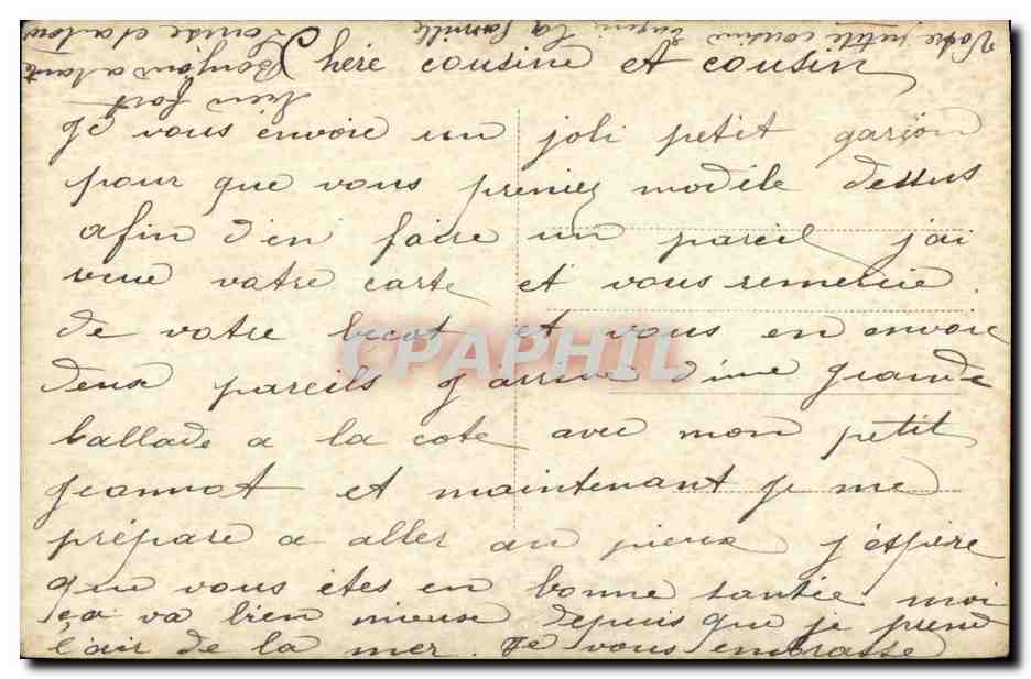 CPA Enfant Fantaisie — Verso