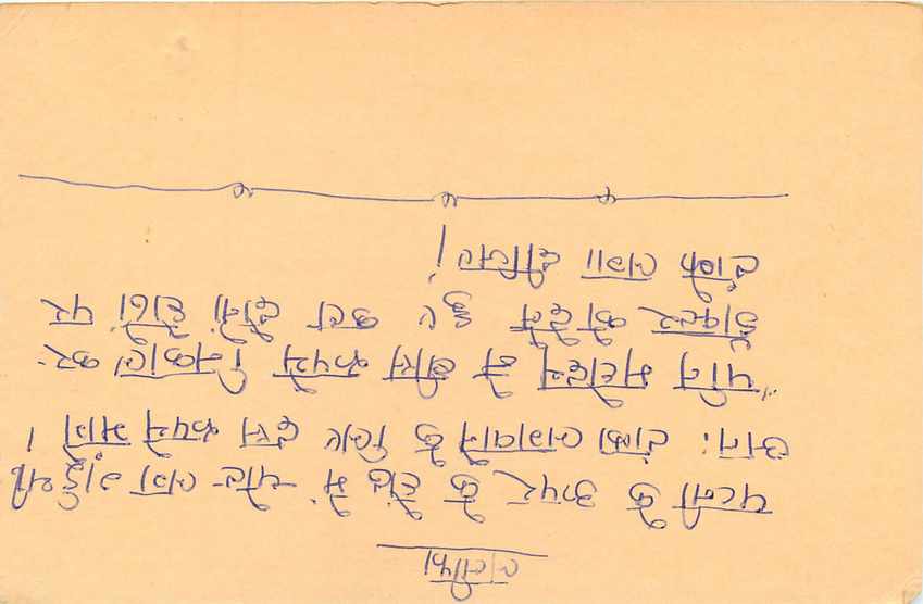 Inde India Cover Card Postal Stationary Singe Monkey Lemurien — Verso