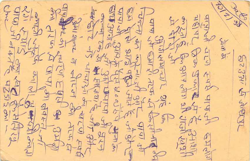 Inde India Cover Card Postal Stationary Singe Monkey Lemurien — Verso