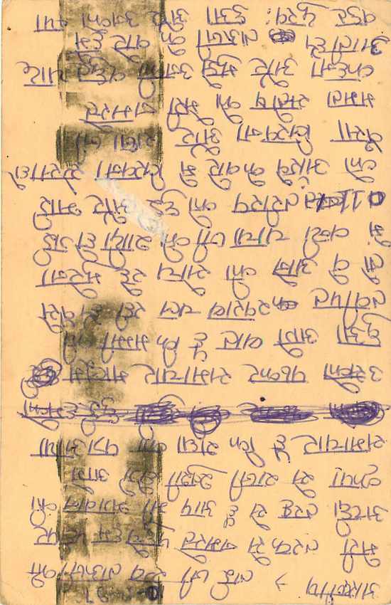 Inde India Cover Card Postal Stationary Singe Monkey Lemurien — Verso