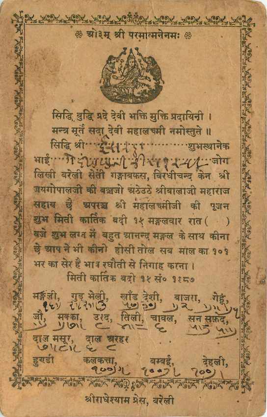 Inde India Cover Card Postal Stationary  — Verso