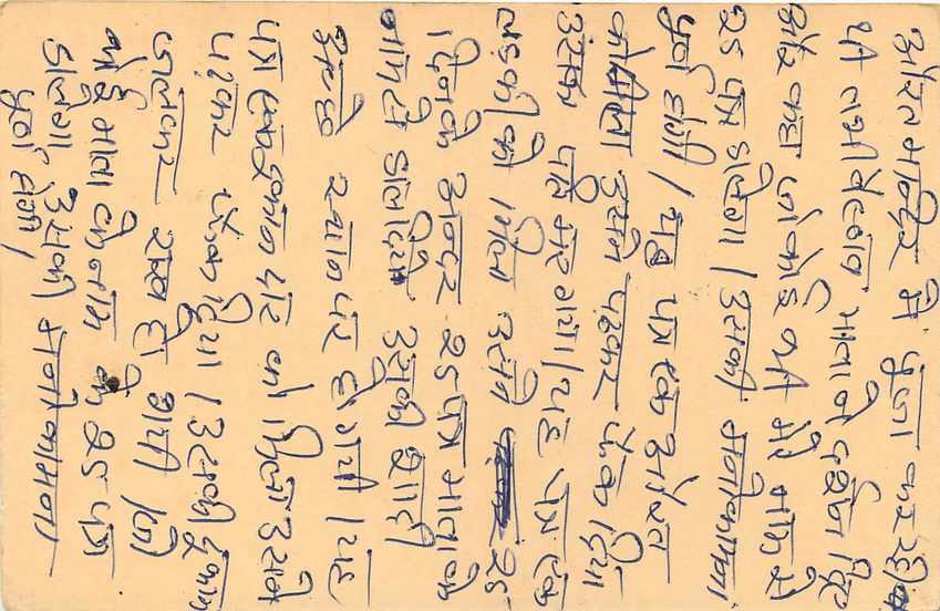 Inde India Cover Card Postal Stationary Singe Monkey Lemurien — Verso