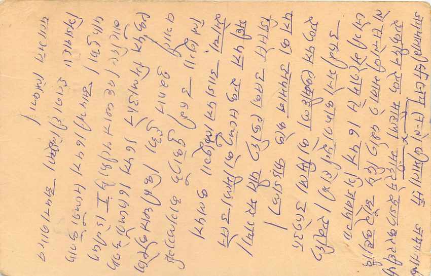 Inde India Cover Card Postal Stationary Singe Monkey Lemurien — Verso