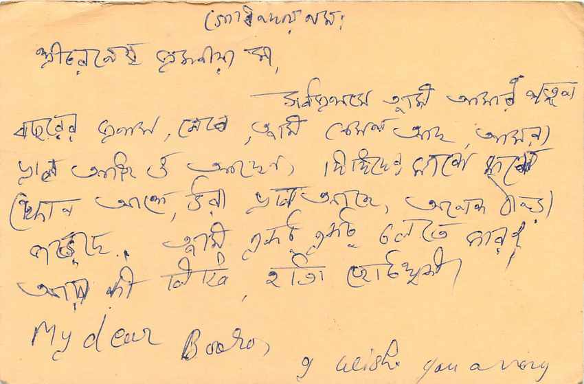 Inde India Cover Card Postal Stationary Singe Monkey Lemurien — Verso