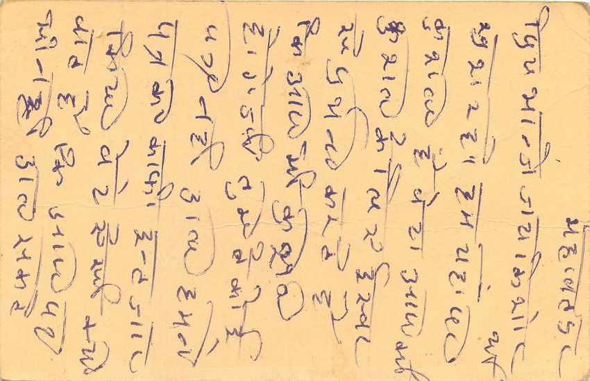 Inde India Cover Card Postal Stationary Singe Monkey Lemurien — Verso