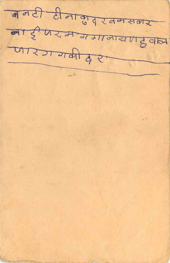 Inde India Cover Card Postal Stationary Singe Monkey Lemurien — Verso
