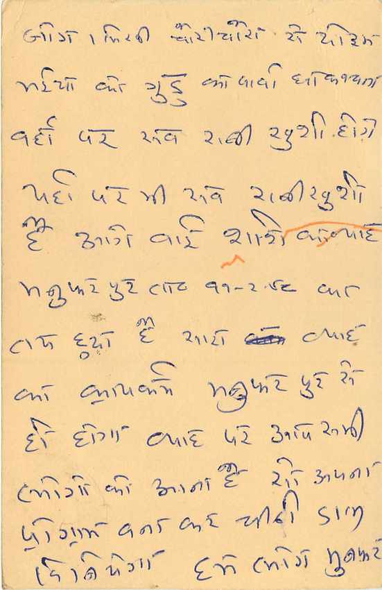 Inde India Cover Card Postal Stationary Singe Monkey Lemurien — Verso