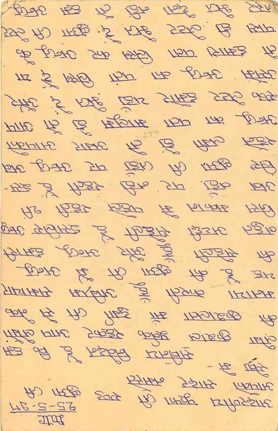 Inde India Cover Card Postal Stationary Singe Monkey Lemurien — Verso