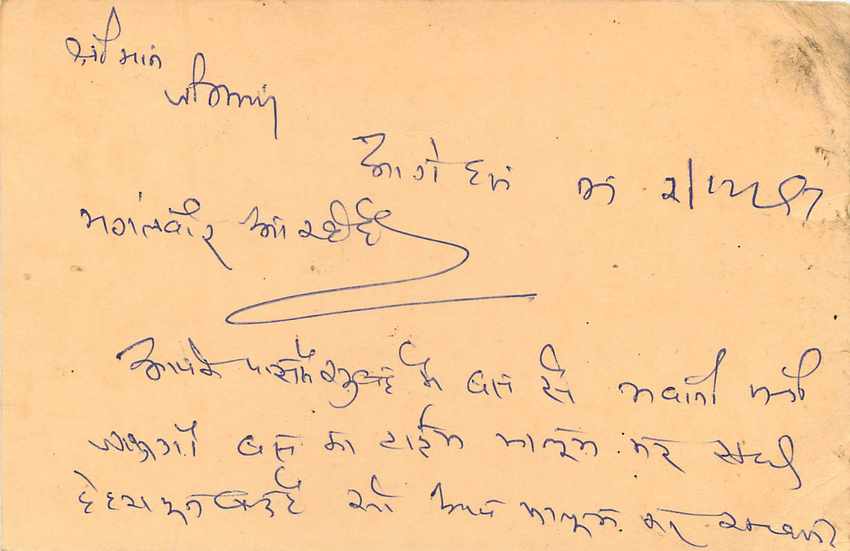 Inde India Cover Card Postal Stationary Singe Monkey Lemurien — Verso