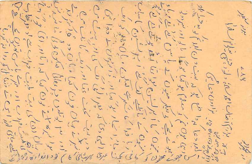 Inde India Cover Card Postal Stationary Singe Monkey Lemurien — Verso
