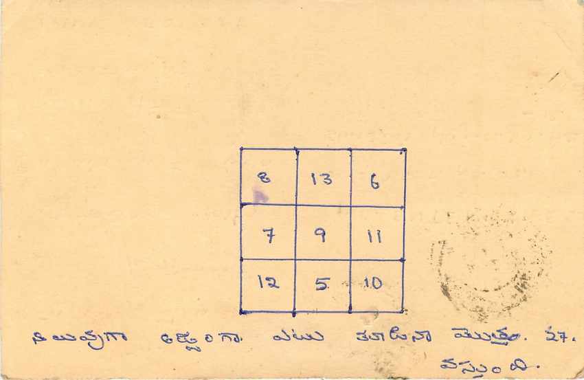 Inde India Cover Card Postal Stationary Tigre — Verso