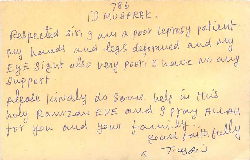 Inde India Cover Card Postal Stationary Tigre — Verso