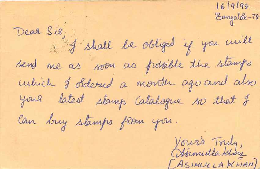 Inde India Cover Card Postal Stationary Singe Monkey Lemurien — Verso