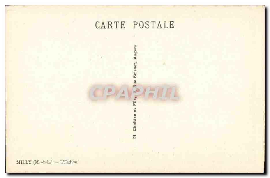 Milly CPA L'eglise — Rückseite