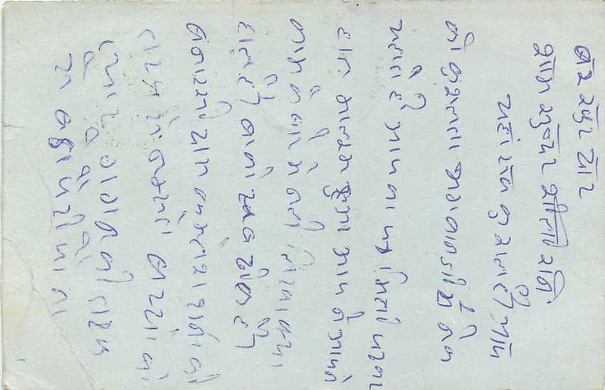 Inde India Entier Postal Stationary Tigre — Verso