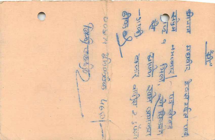 Inde India Entier Postal Stationary Tigre — Verso