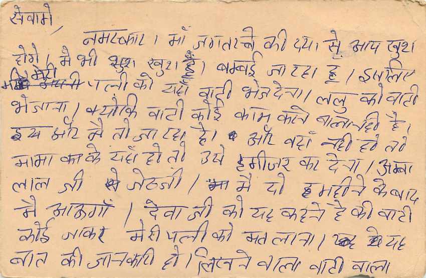 Inde India Entier Postal Stationary Tigre — Verso