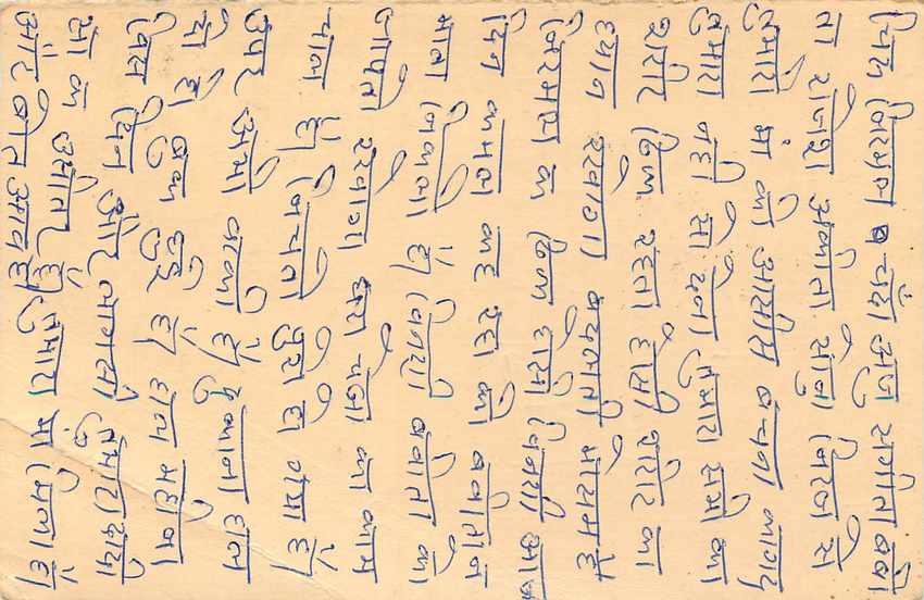 Inde India Entier Postal Stationary Tigre — Verso