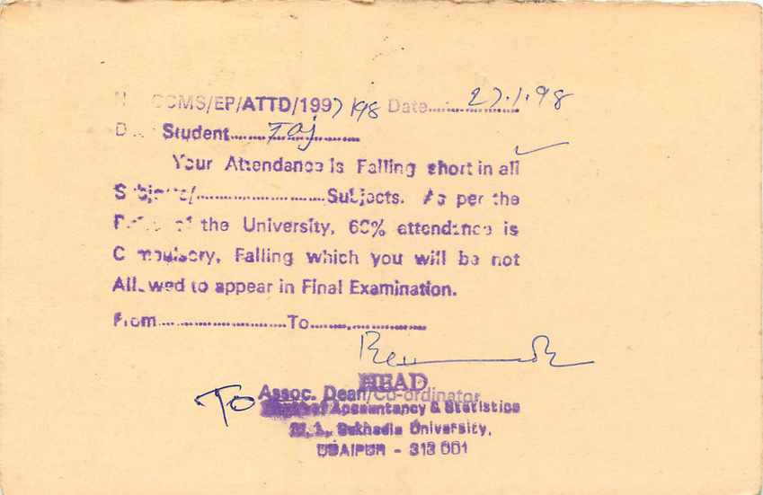 Inde India Entier Postal Stationary Tigre — Verso
