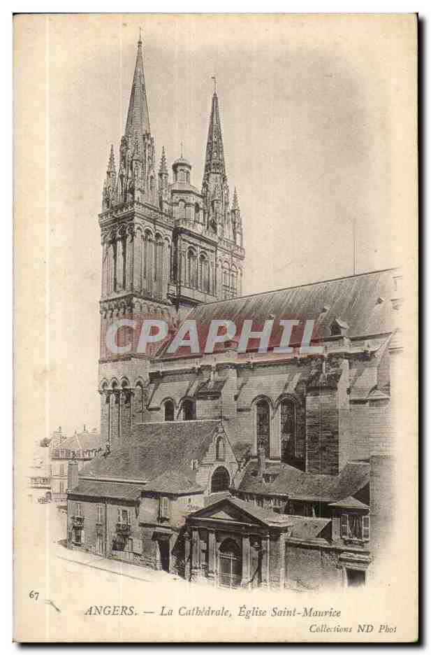 Angers CPA La cathedrale Eglise Saint Maurice