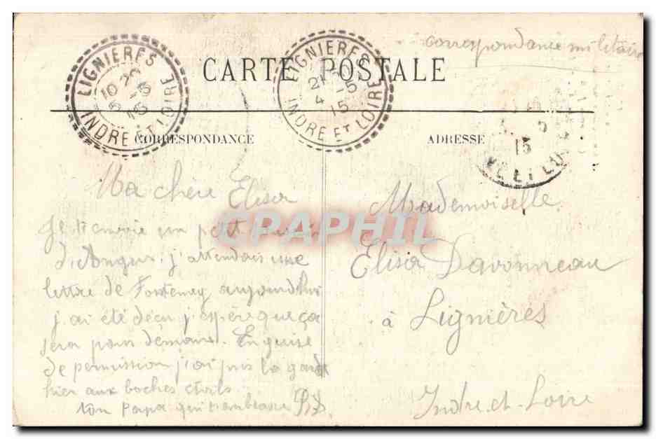Angers CPA La cathedrale et son escalier monumental (nouveau plan) — Rückseite