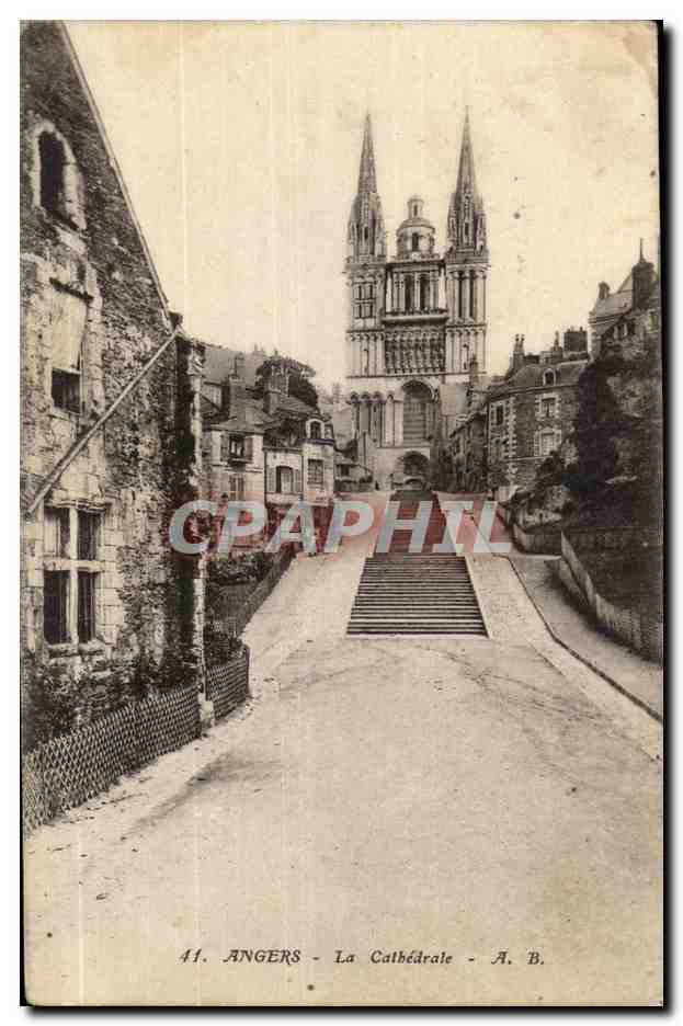 Angers CPA La cathedrale