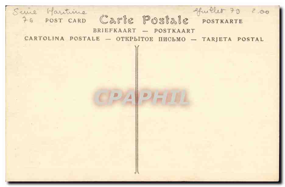 Caudebec en CAux CPA L'eglise Notre DAme La rosace — Rückseite