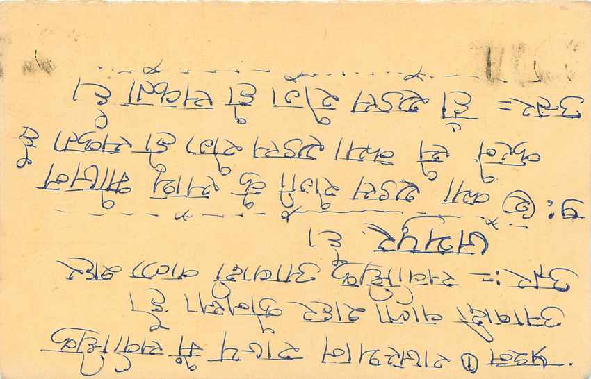 Inde India Entier Postal Stationary Tigre — Verso