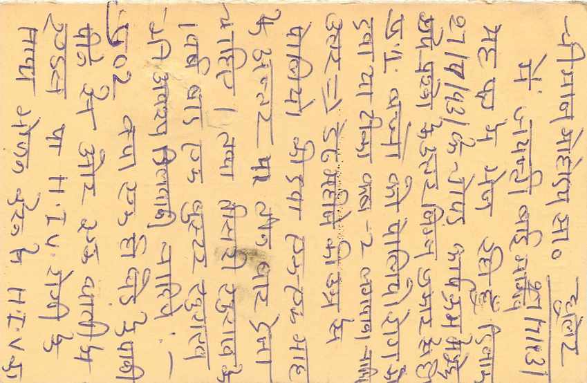Inde India Entier Postal Stationary Tigre — Verso
