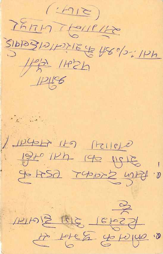 Inde India Entier Postal Stationary Tigre Tiger  — Verso