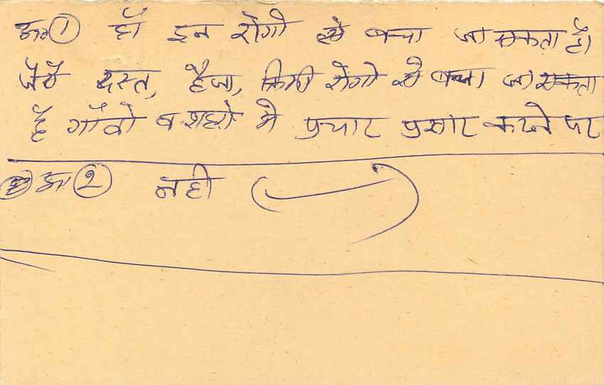 Inde India Entier Postal Stationary Tigre Tiger  — Verso