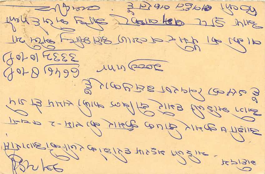 Inde India Entier Postal Stationary Tigre Tiger  — Rückseite