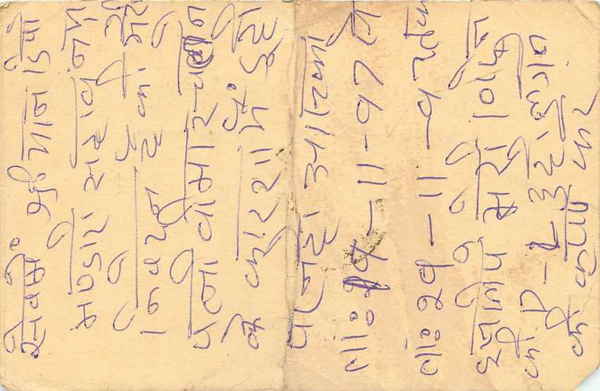 Inde India Entier Postal Stationary Tigre Tiger  — Verso