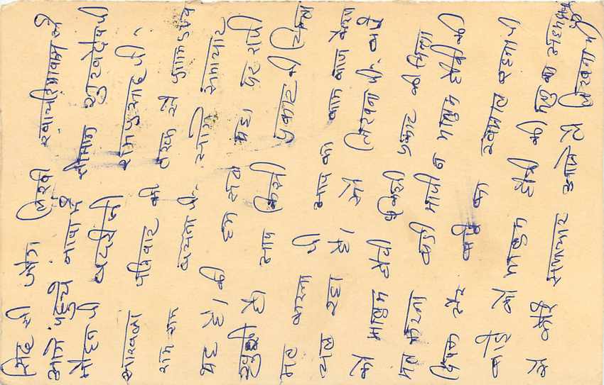 Inde India Entier Postal Stationary Tigre Tiger  — Verso