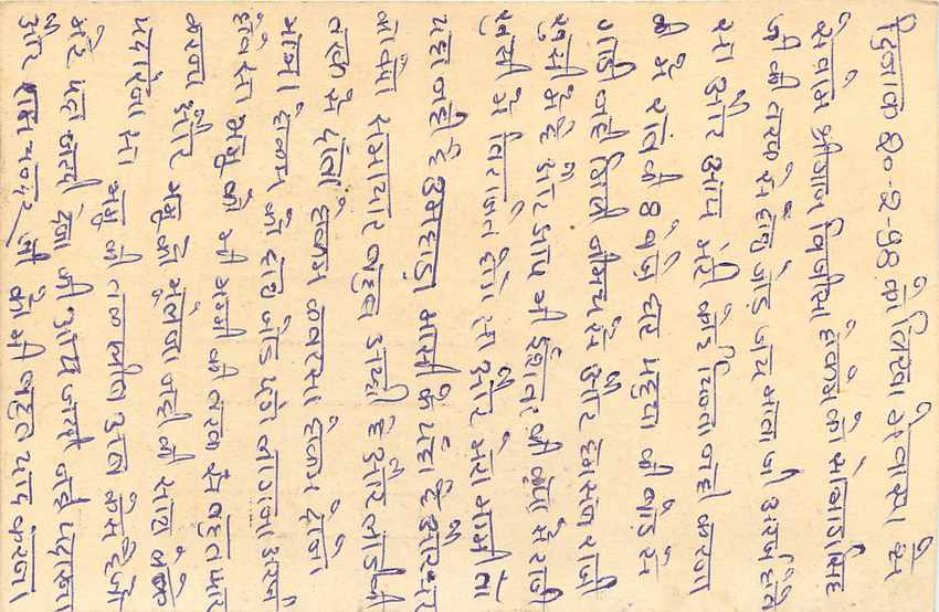 Inde India Entier Postal Stationary Tigre Tiger  — Rückseite