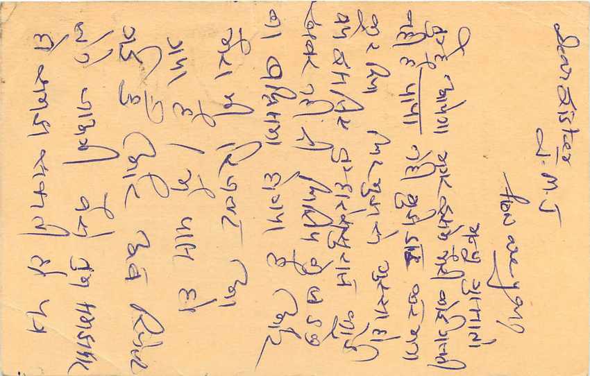 Inde India Entier Postal Stationary Tigre Tiger  — Verso