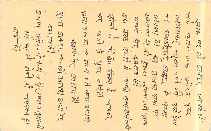 Inde India Entier Postal Stationary Tigre Tiger  — Verso