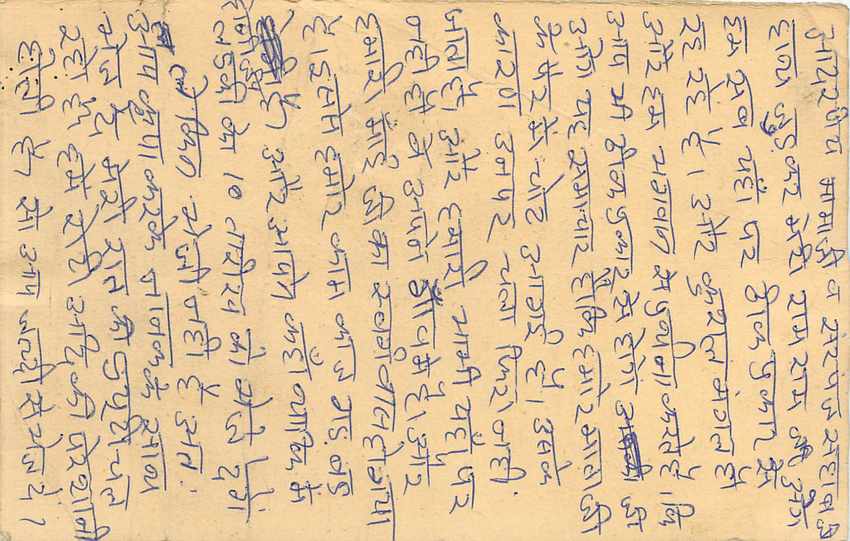 Inde India Entier Postal Stationary Tigre Tiger  — Verso