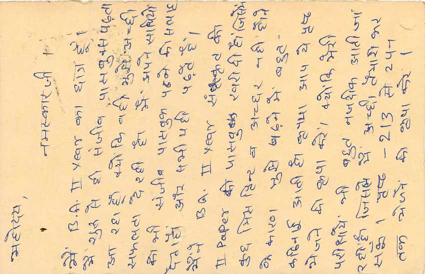 Inde India Entier Postal Stationary Tigre Tiger  — Verso