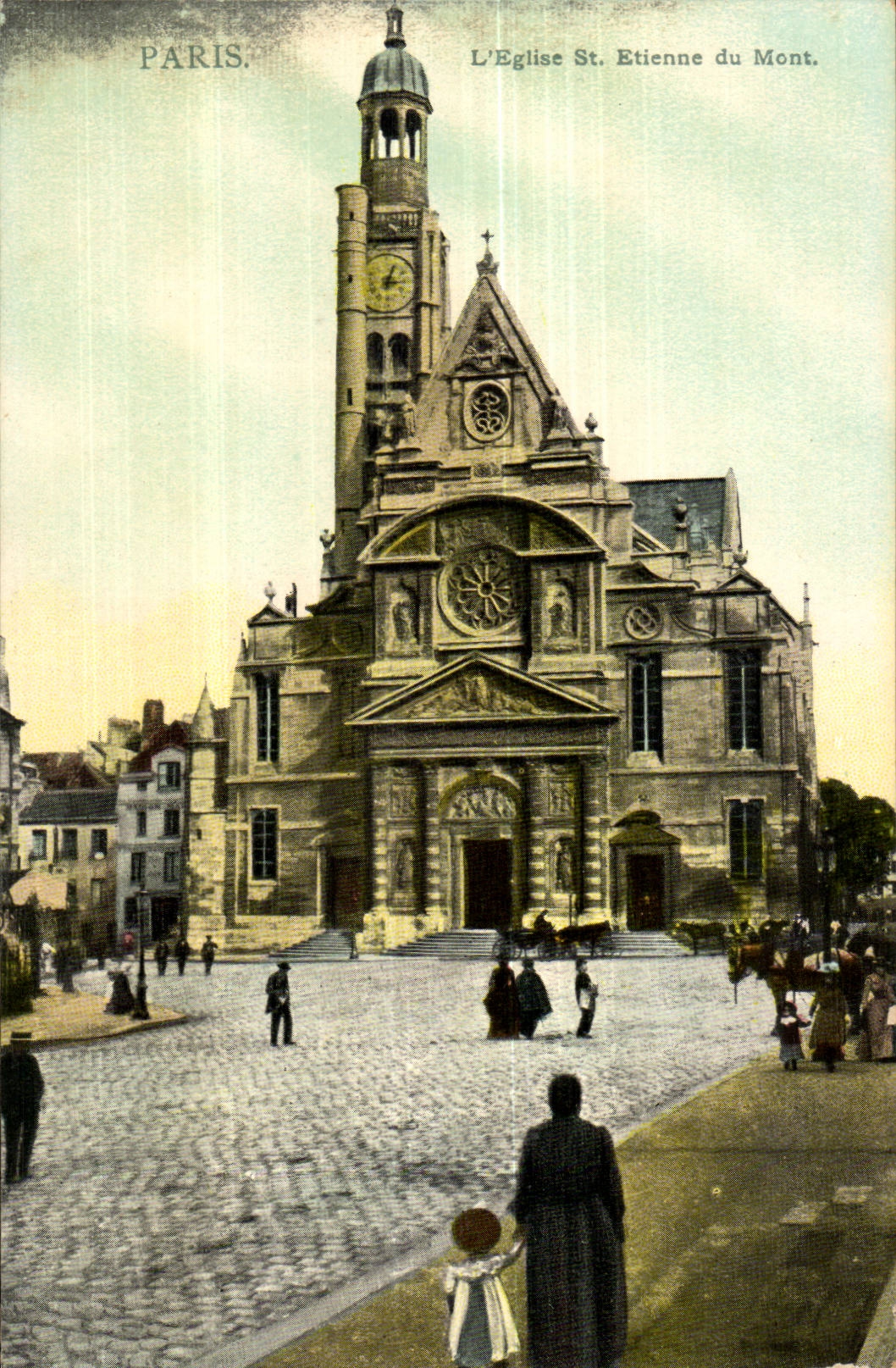 paris CPA l'eglise St Etienne du Mont