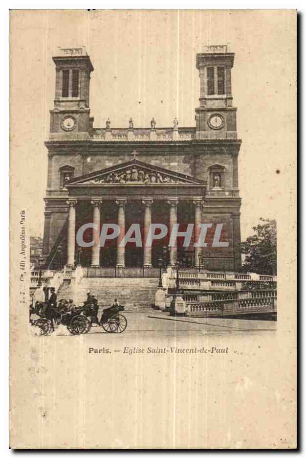 paris CPA Eglise Saint Vincent de Paul