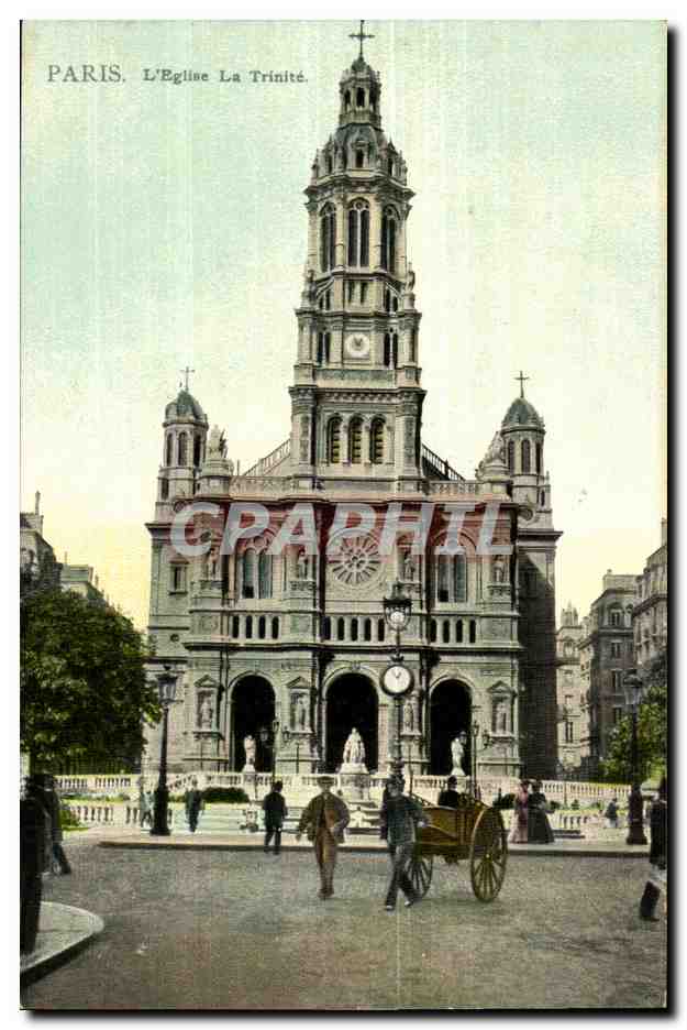 paris CPA L'Eglise Sainte Trinite
