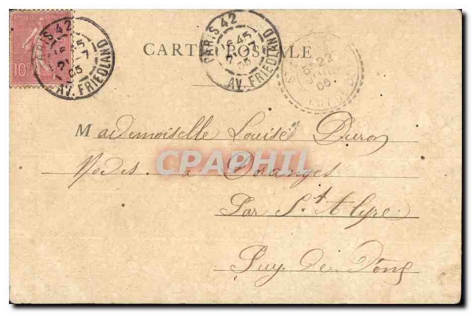Paris CPA Le VAl de Grace (hopital) — Rückseite