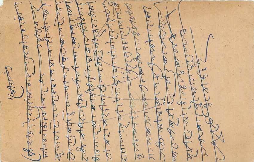 Inde India Entier Postal Stationary George V — Verso